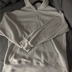 Gray quarter zip
